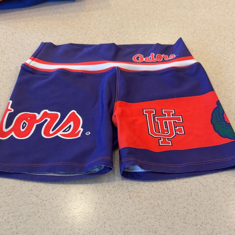 University of Florida biker shorts size small.  Great for game day